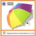 Bestseller 2017 publicidade dobrada grande Rainbow Dome Pongee guarda-chuva Zhejiang
